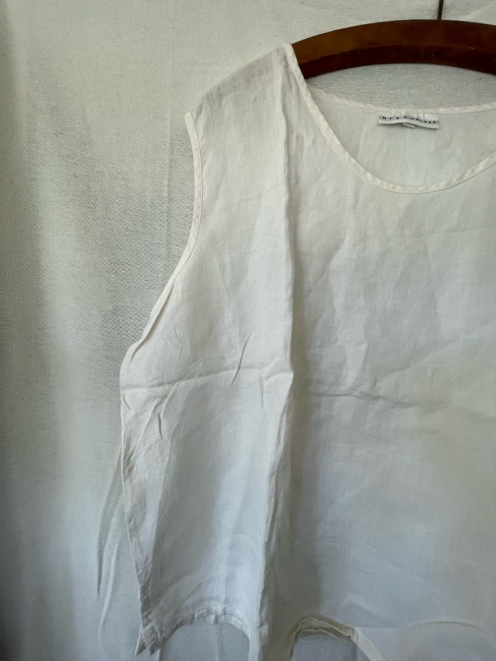 BRYN WALKER white new without tags  100% linen size L - Picture 3 of 7